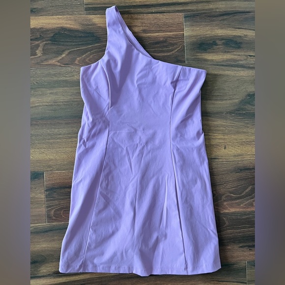 Outdoor Voices One Shoulder Exercise Dress Women’s Size Medium Workout Lavender - Picture 2 of 7